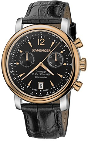 Wenger HerrenArmbanduhr Analog Quarz Leder 01.1043.113