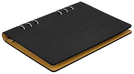 A5 nachfüllbar Notizbuch Clipbook Tagebuch PU Leder Business Notizblöcke Notebook mit Lesezeichen