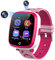 Montre Enfants, Montre Connectée Enfant Fille Garçon, Jouet enfant 3 4 5 6 7 8 9 10 11 12 ans, 6 Jeux, Musique MP3, Caméra, Alarme, SOS, Montre Intelligente 4-12 Ys, Cadeaux pour Filles Garçons (Rose)
