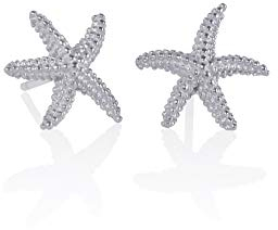 namana Silber Seestern Ohrstecker für Damen, Silber Ohrringe für Frauen und Teenager, Mädchen mit elegantem gebürstetem Finish, nautischer Silber Ohr-schmuck fur Damen in Geschenkbox