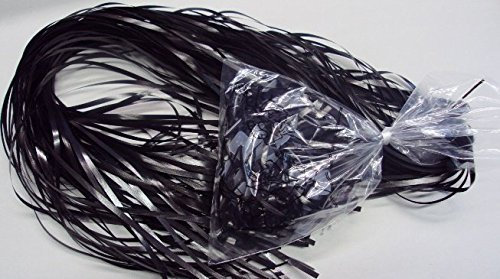 50 Stück schwarze Ballonverschlüsse Luftballonabbinder Polyband mit Verschluss – 1,2m lang für Helium (Ballongas) der Ideale Luftballon Verschluss.
