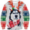 Goodstoworld Ugly Christmas Pullover Herren Damen 3D Weihnachtspullover Unisex Lustig Ugly Christmas Sweater Hässlich Hemd T-Shirt XL