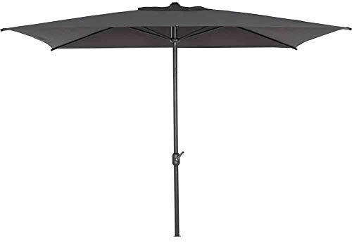 Siena Garden Isa Mittelstockschirm anthrazit anthrazit 200x300cm