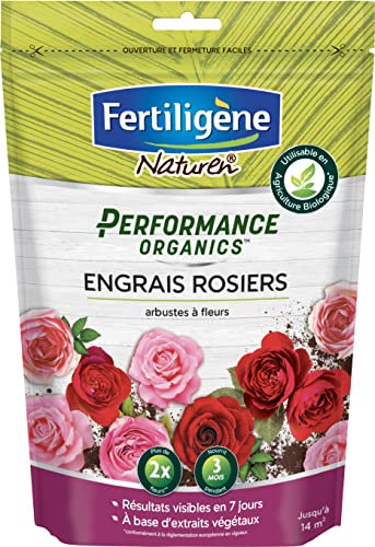 Fertiligène NATUREN POEROS7 - Engrais Granulés Performance Organics Rosiers, Arbustes à Fleurs UAB 700 g - Résultats dès 1 Semaine - A Base d'extraits de végétaux enrichi en Guano Marin - pour 14m²