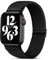 Migeec Armband für Apple Watch 38/40/41mm, Nylon Stretchy Sport Ersatzband für i Watch Serie 8/7/SE/6/5/4/3/2/1 - Schwarz