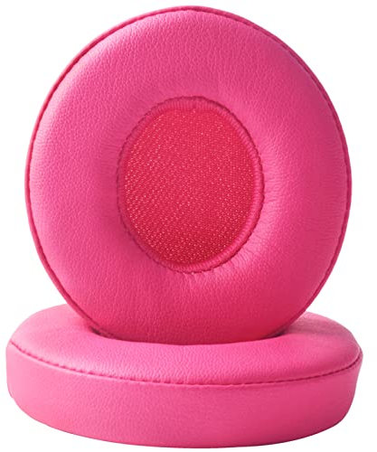Solo2.0 - Cuscinetti auricolari di ricambio morbidi professionali, compatibili con cuffie Beats Solo 2 SOLO2.0 Wired On-Ear (rosa)