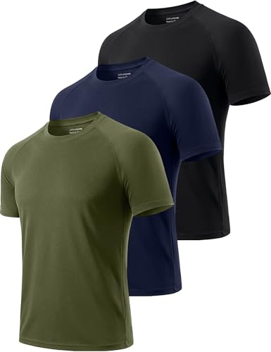 Cimic 3er Pack Sport Tshirts Herren Funktionsshirt Sportshirt Kurzarm