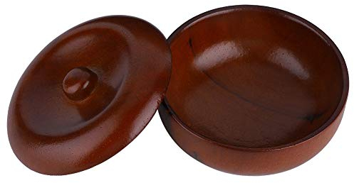 Joyzan Wooden Shaving Bowl with Lid, Soap Container Cup Wood Men's Cream Brush Face Cleaning Tools Mug Cover Lid High Grade Storage Wet Shave Portable Space Saving Foaming Sustainable Barbershops
