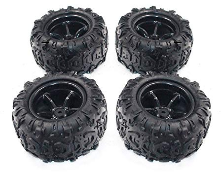 Oewnvmd 4 St¨¹Cke 9300-21 Gummi Reifen RC Renn Wagen Reifen 9300 & 9302 Ma?Stab 1/18 auf Stra?En Rad Felge Passend f¨¹r RC Auto
