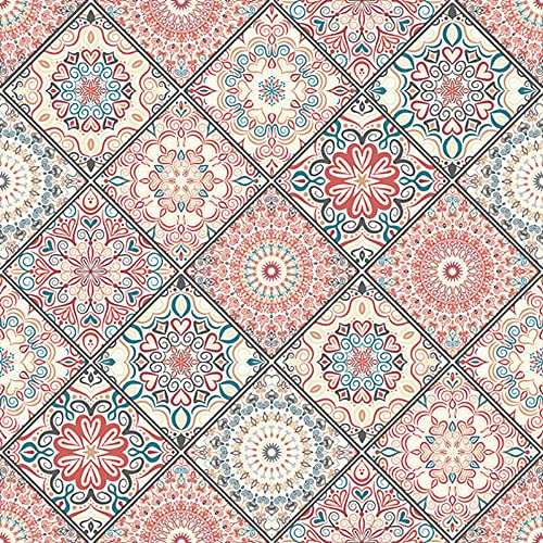 Maki Servietten aus Seidenpapier, 3-lagig, 33 x 33 cm, 20 Stück (Mandala-Boho-Chic-Stil)