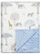 Soarwg Kids Babydecken 75 x 100 cm, Unisex für Kleinkinder, Babys, Mädchen, Jungen, Kinderzimmer, Bettdecke, Geschenke (Blaue Giraffe Elefant)