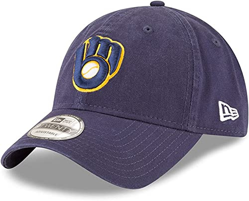 New Era Indianapolis Colts Men's 9TWENTY Core Cap, Milwaukee Brewers Navy, One Size