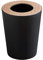 LOVIVER Indoor Rubbish Can, Garbage Container Wastebasket, Round Trash Bins without Lid, Trash Can Enclosure, Indoor Bathroom Wastebasket for Toilet Washroom, 7L Black