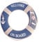MAGICLULU 1 Stück 50 cm Simulation Schaum Rettungsring Anhänger Kreative Bunte Rettungsring Wanddekoration Nautischen Rettungsring Wanddekoration Für Restaurant Bar Zuhause (Blau)