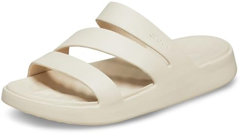 Crocs Getaway Strappy, Sandali Donna, Stucco, 37/38 EU