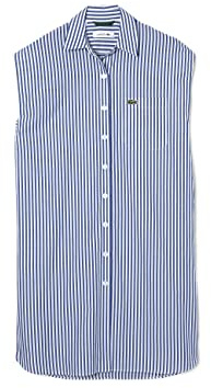 Lacoste-Robe femme-EF5874-00, Bleu/Blanc, 34