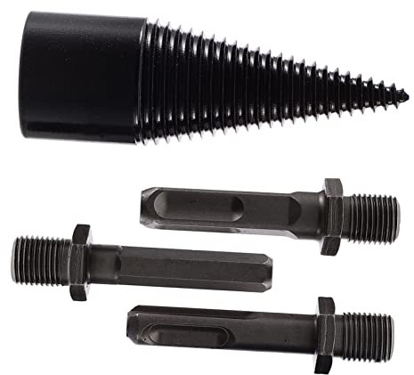 OSALADI Firewood Drill Bit Carbon Steel Firewood Splitter Tool