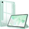 Fintie Funda para Samsung Galaxy Tab S10 FE 10.9 2025 / S9 FE 10.9 2023 / S9 11 2023 Soporte para S Pen, Funda Híbrida Delgada a Prueba de Golpes con Carcasa Trasera Transparente - Verde Claro
