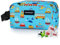 Cerbonny Bolsa de almuerzo congelable para viajes de escuela/trabajo, mini hielera aislada, apta para yogur y aperitivos, adecuada para 3 +, tema de vehículo azul