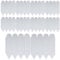 Miupoo Lot de 10 panneaux de clôture de jardin en plastique - Bordure décorative - Longueur totale : 200 cm - Blanc