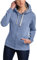 HRM Damen Jacket F Hoodie, Sky Blue, M EU