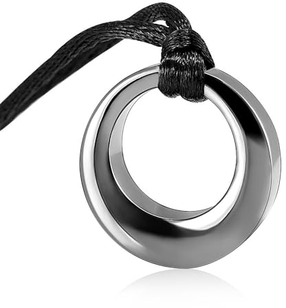 Kremation Schmuck Urne Halskette für Asche für Frauen Männer, Kreis des Lebens Ewigkeit Memorial Anhänger Asche-Schmuck