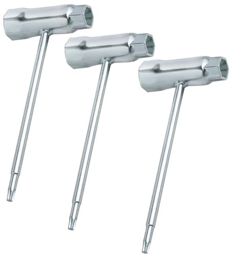 Ceukius 3pack 13 x 19mm T-Wrench and T27 Torx Screwdriver Combination, Replacement Combination Screwdriver and Wrench, Chainsaw Tool Wrench, Socket Wrench for Spark Plug