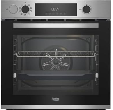 BEKO Four encastrable pyrolyse BBIS14300XMPSE, Multifonction, Vapeur, Aeroperfect
