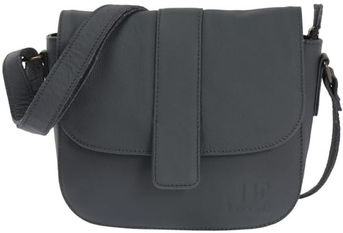 LECONI kleine Schultertasche Damentasche Umhängetasche natur weiche Ledertasche Handtasche Damen Leder 18x24x7cm LE0074