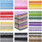 LetCart 70 Stück 10x10 inch Baumwollstoff Stoffpakete, Baumwollstoff Patchwork Stoffe DIY Gewebe Quadrate Stoffpaket zum Nähen Mehrfarbig für DIY Nähmuster Handwerk (Zerkleinerte Blume)