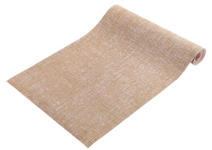 FLCPJGV Jute-Yogamatte, weiches Kissen, leicht, elastisch, verschleißfest, Sportzubehör, Pilatesmatte für Bodenübungen im Innen- und Außenbereich, Khaki