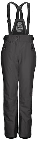 Killtec Mädchen Skihose/Funktionshose mit abnehmbarem Latz, Kantenschutz und Schneefang Ksw 213 Grls Ski Pnts