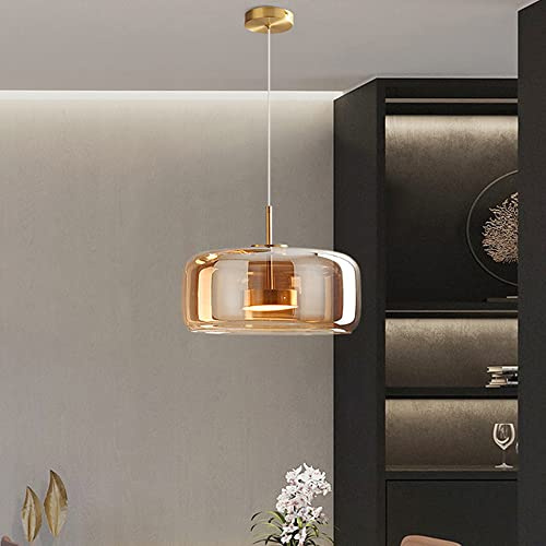 Luminaire suspendu en verre créatif nouvelle chambre à coucher cuisine île hôtel plafonnier intérieur maison lampe suspendue en verre lampe à suspension moderne minimaliste table à manger bar un