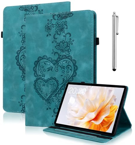 YiChZhe Hülle für iPad Air 11 Zoll(2025/2024),iPad Air 7/6/5/4 2024/2022/2020 mit Stylus Stift & Stifthalter,PU Leder Schutzhülle mit Wake/Sleep Funktion-Grün