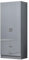 Nera High Gloss 2 Door Wardrobe with Drawers and Hanging Rail Slim Wardrobes for Small Bedrooms Storage (Grey Gloss (Matt Grey))