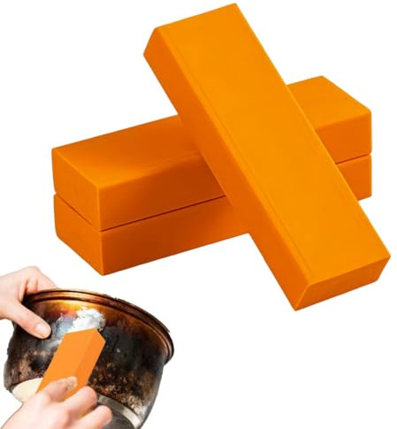 3 Stück Rostentferner-Schwamm,Rostradierer Edelstahl Dekontaminations,Radiergummi Zur Rostreinigung, Radierer Edelstahl-Rostmesser zur Fleckenentfernung von Metalloberflächen.