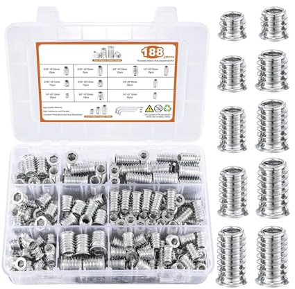 Celuicion Juego de tornillos Allen, hexágono interior para montaje de muebles de madera
