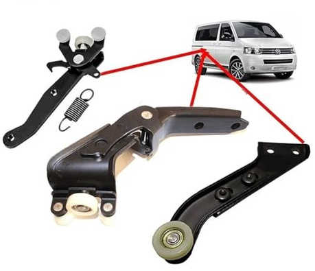 Türscharnier Ersatzzubehör Für VW T5 Transporter RECHTS SCHIEBETÜR Roller Guide Mount Set 7H0843436B 7H0843398H 7H0843336D Türgriffscharniere