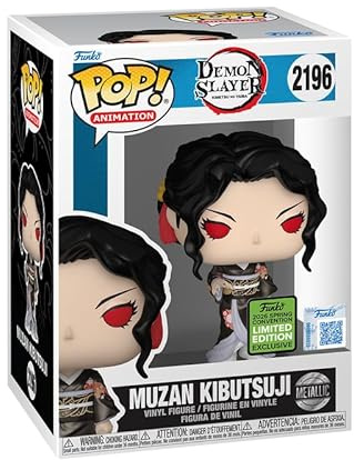 Funko Pop! Animation Demon Slayer Muzan Kibutsuji Metallic, 2196, limitierte exklusive Vinyl-Figur