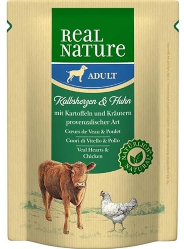 Real Nature Adult Kalb, Herz, Huhn 6x300g