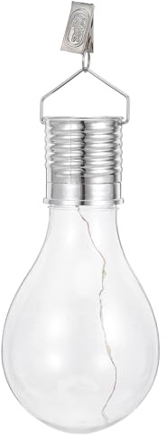 COMPUKAS Ampoule Solaire Suspendue Rotative en Plastique avec Faible Consommation D'énergie, Capacité 40mah, pour Camping et Jardin Extérieur