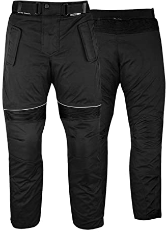 GermanWear® Motorradhose Cordura Textilhose, Schwarz, Größe:54