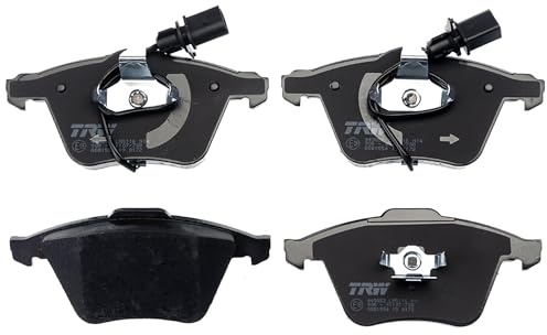 TRW GDB1554 Brake Pad Set of 4 Compatible for Audi A4 B7 Avant (8ED) 2004-2008 Front Axle and Other Vehicles