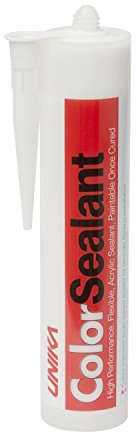 Unika ColorSealant CS4226-AZ Acrylic Gap Filler and Sealant, White, 0.57 kg