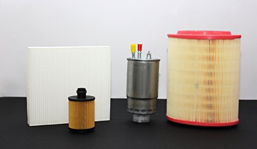 Tecneco Kit 4 FILTRI (Aria - Olio - ABITACOLO - Carburante)