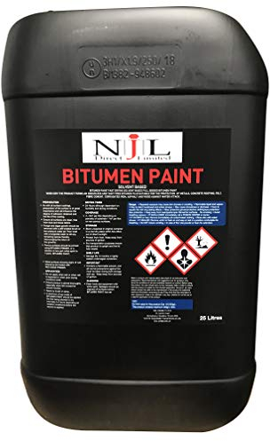 Njl Direct Black Bitumen Paint 25 Litre