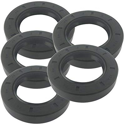 F-MINGNIAN-SPRING 5 Stück Skelett Öldichtungen 45 x 56 x 8/45 x 58 x 8/45 x 60 x 8/45 x 60 x 10/45 x 62 x 7/45 x 62 x 10 mm TC Typ NBR Schwarz Radial Wellendichtring Dichtung, 45x65x12mm