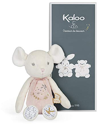 KALOO Perle - Peluche Pantin Souris Rose - 25cm