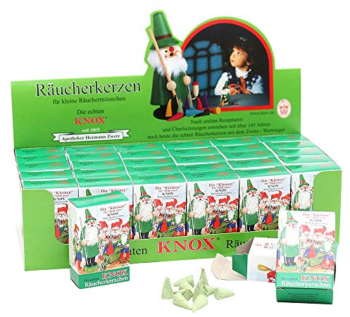 Knox Räucherkerzen 30er Set Knox-Mini-Räucherkerzen Tanne im Display (69 076311) 25 x 12 x 7 cm