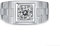 Gem's Beauty Moissanite Herrenringe 925 Sterling Silber Ehering 6,5 mm 1,0 Karat D Farbe Moissanite Verlobungsring Diamantringe für Mann Hochzeit Edlen Schmuck (Größe 9